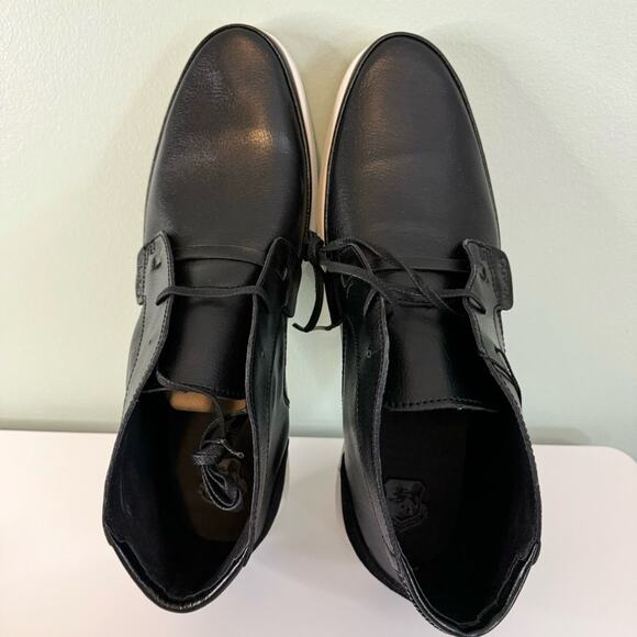 Vlado‎ Men\'s Black Chukka Genuine Leather Lace Up Ankle Boots Size 12 NIB